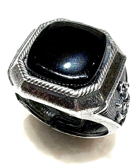 Anillo Venerio Hombre in Plata Onice AN 06 ONIX AG - AN 06 ONIX AG